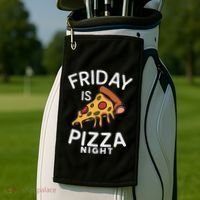 Funny Italian Food Pizza Lover Golf Towel thumb 2