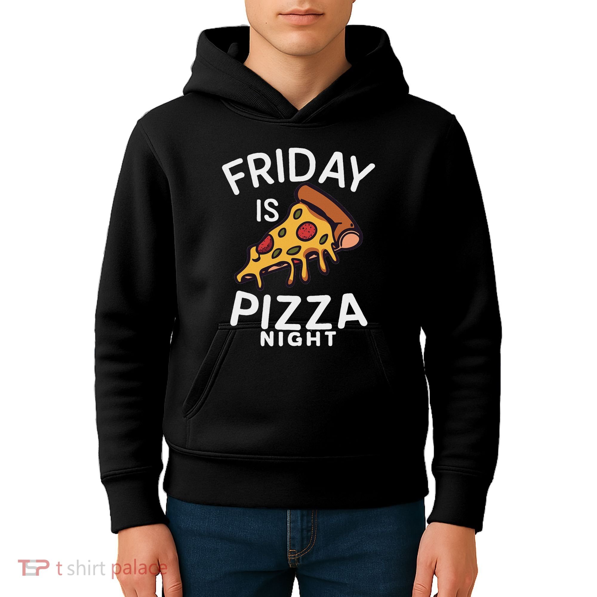 Funny Italian Food Pizza Lover Kids Hoodie