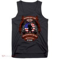 Freedom Isn't Free I Paid For It United States Veteran Tank Top thumb 0