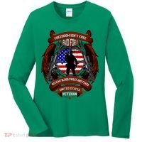 Freedom Isn't Free I Paid For It United States Veteran Women's Long Sleeve Shirt thumb 0