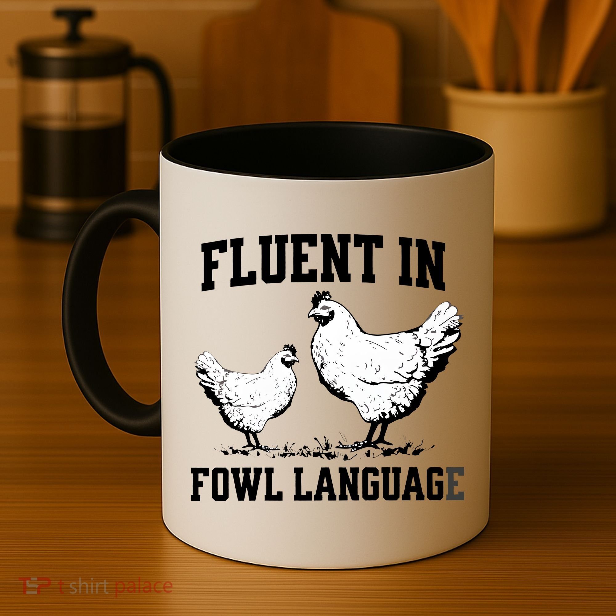 Fluent In Fowl Language Funny Chicken Owner Farm Coffee Mug