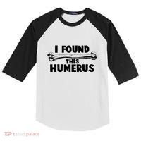Funny I Found This Humerus Kids Colorblock Raglan Jersey thumb 0