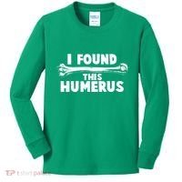 Funny I Found This Humerus Kids Long Sleeve Shirt thumb 0