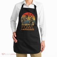 Fluent In Fowl Language Funny Chicken Meme Farm Apron thumb 2