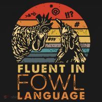 Fluent In Fowl Language Funny Chicken Meme Farm Bucket Hat thumb 4