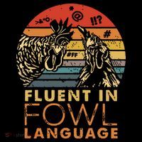 Fluent In Fowl Language Funny Chicken Meme Farm Ornament thumb 1