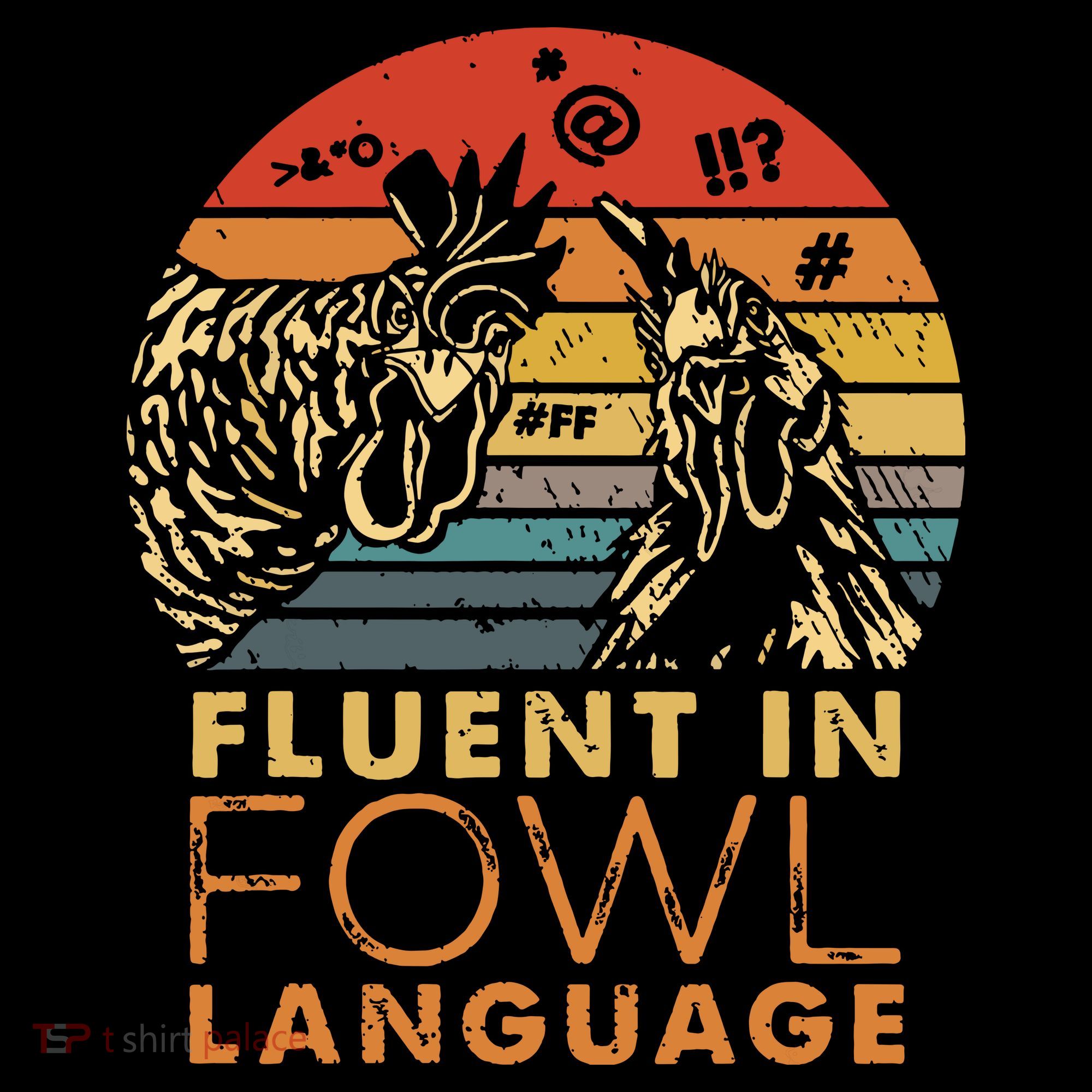 Fluent In Fowl Language Funny Chicken Meme Farm Ornament