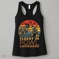 Fluent In Fowl Language Funny Chicken Meme Farm Women's Tank Top thumb 3