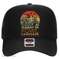 Fluent In Fowl Language Funny Chicken Meme Farm Hat thumb 0