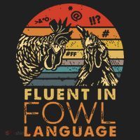 Fluent In Fowl Language Funny Chicken Meme Farm Hat thumb 2