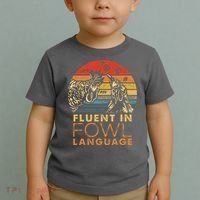 Fluent In Fowl Language Funny Chicken Meme Farm Toddler T-Shirt thumb 2