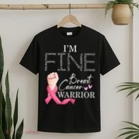 Funny I'm Fine Breast Cancer Warrior Pink Breast Cancer T-Shirt thumb 2