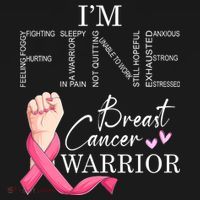 Funny I'm Fine Breast Cancer Warrior Pink Breast Cancer Women's Long Sleeve Shirt thumb 2