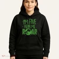 Funny I'm Five Hear Me Roar Birthday Hoodie thumb 5