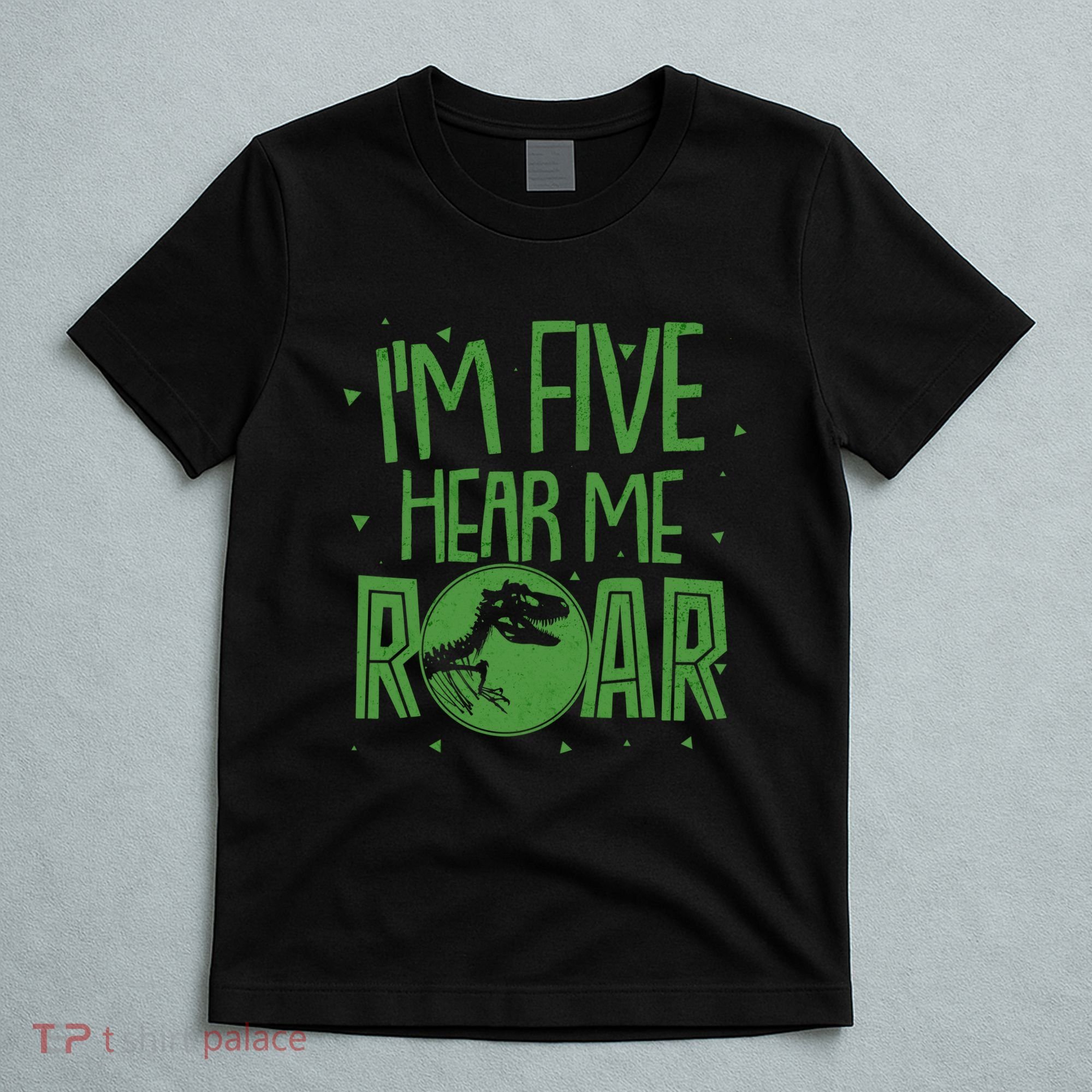 Funny I'm Five Hear Me Roar Birthday T-Shirt