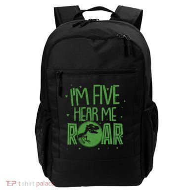 Funny I'm Five Hear Me Roar Birthday Backpack