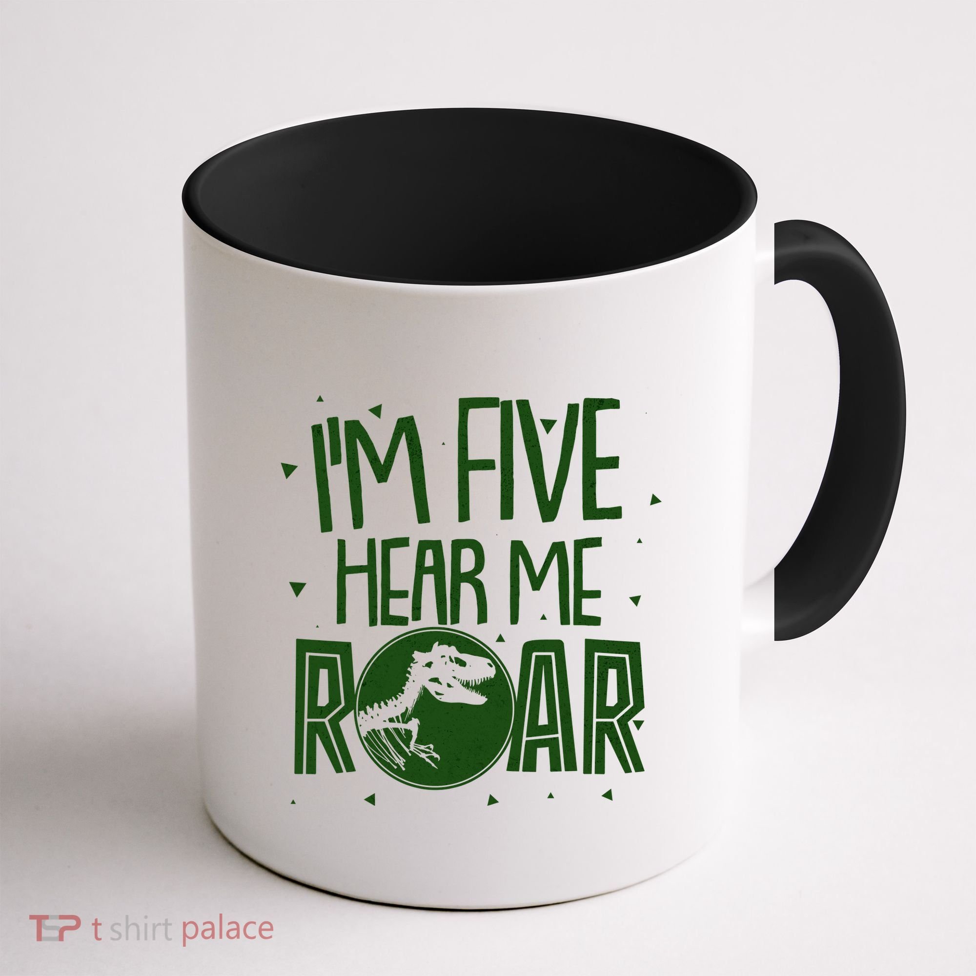 Funny I'm Five Hear Me Roar Birthday Coffee Mug