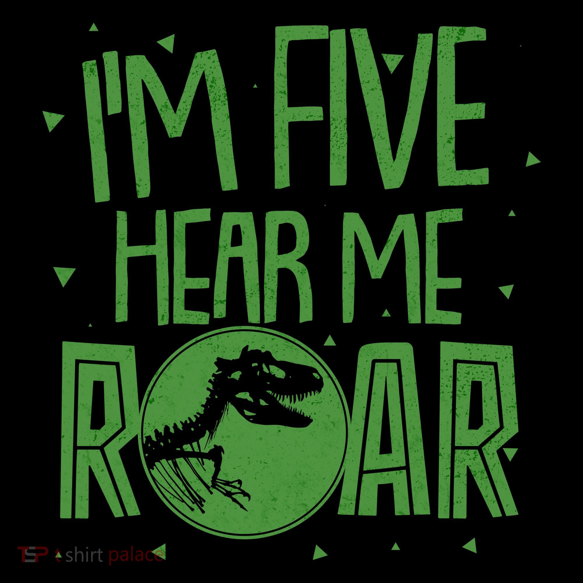 Funny I'm Five Hear Me Roar Birthday Ornament