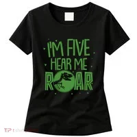 Funny I'm Five Hear Me Roar Birthday Women's T-Shirt thumb 0