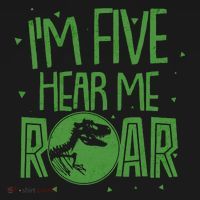 Funny I'm Five Hear Me Roar Birthday Kids Sweatshirt thumb 2