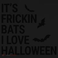 Funny Its Frickin Bats I Love Halloween Spooky Fall Bat Coaster thumb 2