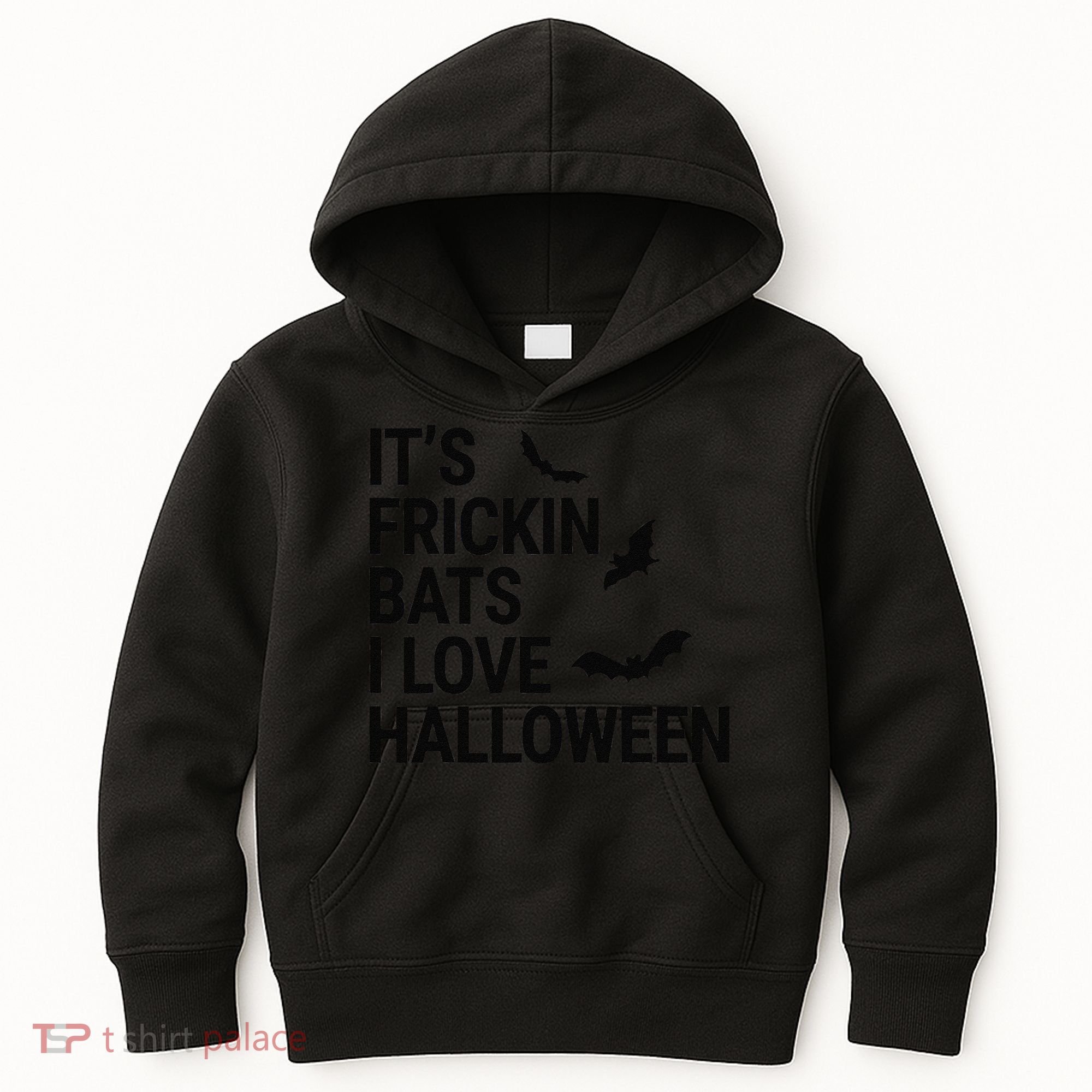 Funny Its Frickin Bats I Love Halloween Spooky Fall Bat Kids Hoodie