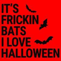 Funny Its Frickin Bats I Love Halloween Spooky Fall Bat Santa Hat thumb 1