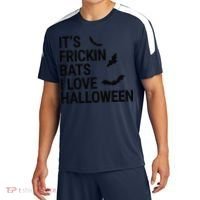Funny Its Frickin Bats I Love Halloween Spooky Fall Bat Sport-Tek Competitor United Soccer Jersey thumb 0