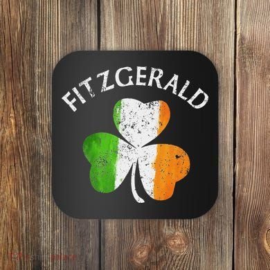 Fitzgerald Irish Family Name Coaster