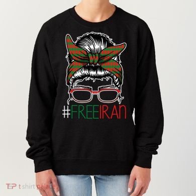 Free Iran Female Bun Women's Rights Women's Sweatshirt