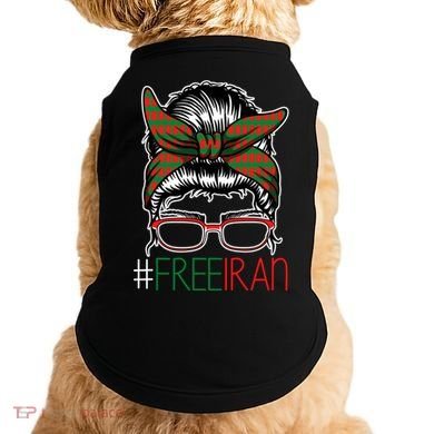 Free Iran Female Bun Women's Rights Doggie Tank