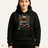 Free Iran Female Bun Women's Rights Hoodie thumb 5