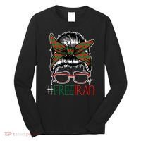 Free Iran Female Bun Women's Rights Long Sleeve Shirt thumb 0