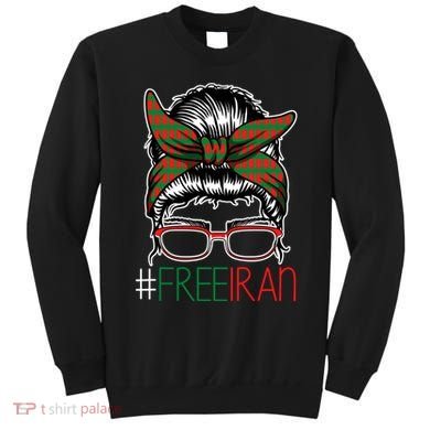 Free Iran Female Bun Women's Rights Sweatshirt