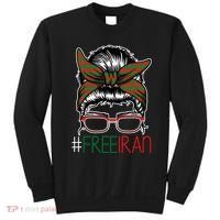 Free Iran Female Bun Women's Rights Sweatshirt thumb 0
