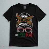 Free Iran Female Bun Women's Rights T-Shirt thumb 5