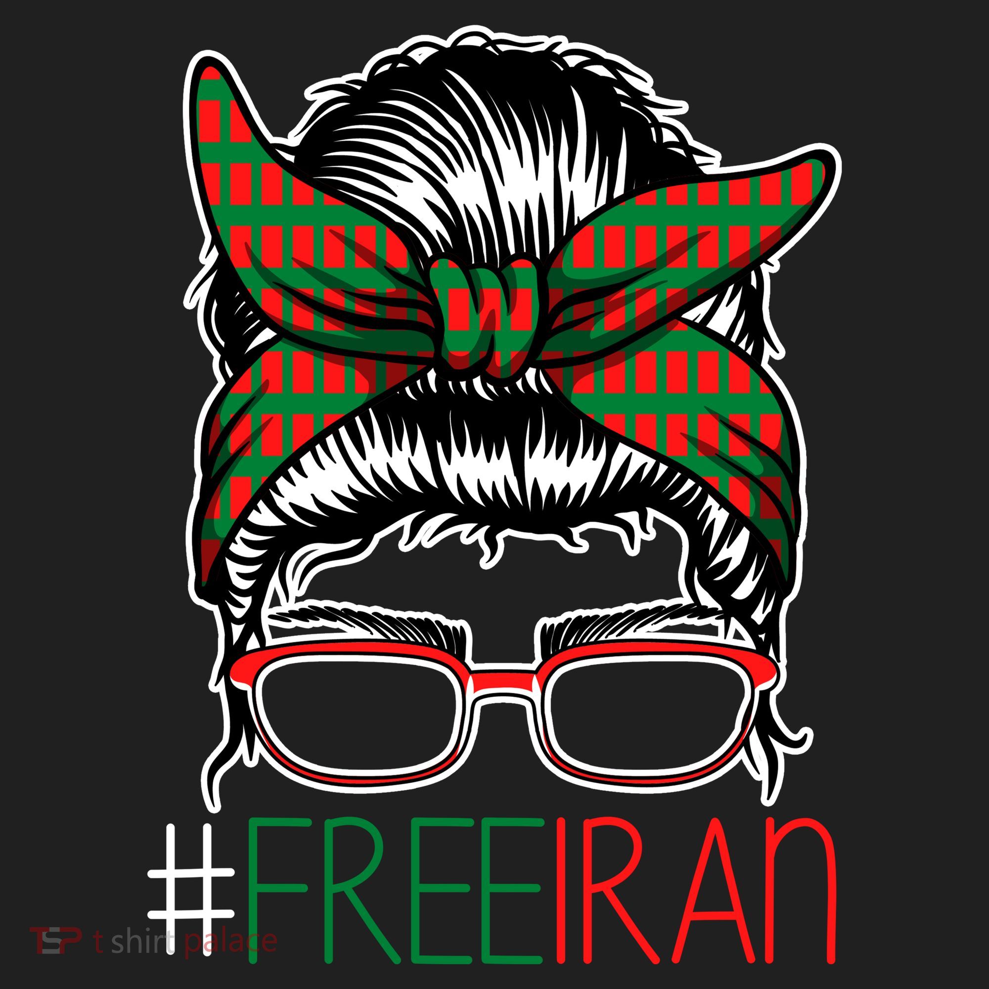 Free Iran Female Bun Women's Rights Beanie