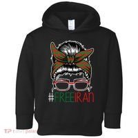 Free Iran Female Bun Women's Rights Toddler Hoodie thumb 0