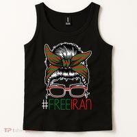 Free Iran Female Bun Women's Rights Tank Top thumb 2