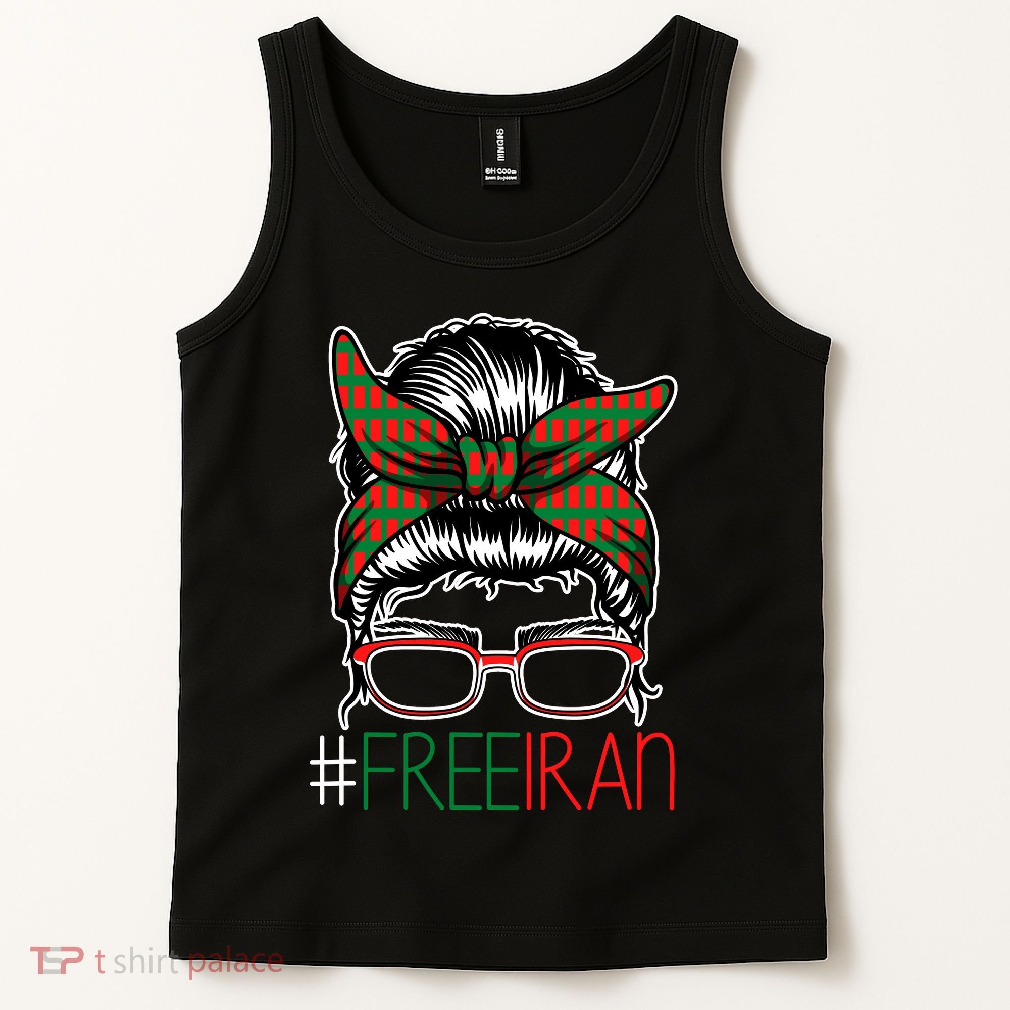 Free Iran Female Bun Women's Rights Tank Top