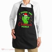 Funny I Found The Christmas Pickle Funny Xmas Party Gift Apron thumb 2