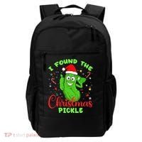 Funny I Found The Christmas Pickle Funny Xmas Party Gift Backpack thumb 0