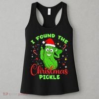 Funny I Found The Christmas Pickle Funny Xmas Party Gift Women's Tank Top thumb 3