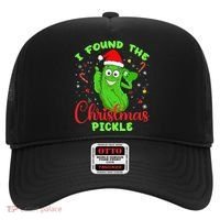 Funny I Found The Christmas Pickle Funny Xmas Party Gift Hat thumb 0