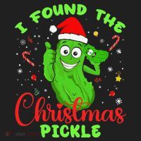 Funny I Found The Christmas Pickle Funny Xmas Party Gift Hat thumb 2