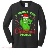 Funny I Found The Christmas Pickle Funny Xmas Party Gift Kids Long Sleeve Shirt thumb 0