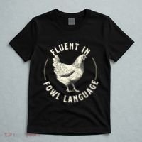 Fluent In Fowl Language Farm Animal Poultry Owner T-Shirt thumb 5