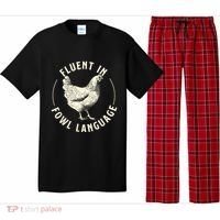 Fluent In Fowl Language Farm Animal Poultry Owner Pajama Set thumb 0