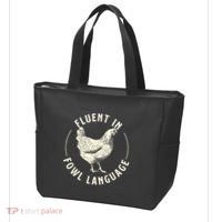 Fluent In Fowl Language Farm Animal Poultry Owner Tote Bag thumb 3