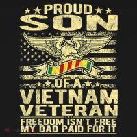 Freedom Isn't Free Proud Son Of A Vietnam Veteran Gift Women's Hoodie thumb 2